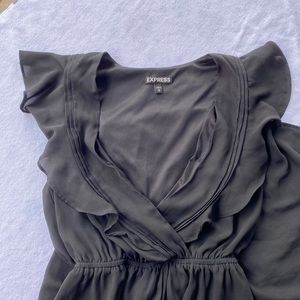 Black Flowy Express Dress